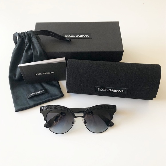 Dolce & Gabbana Sequin Cat-eye Sunglasses - Picture 2 of 7